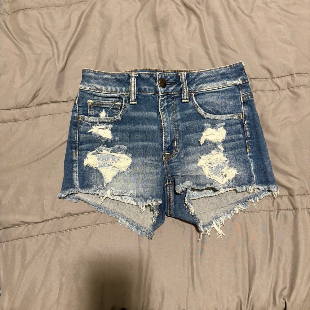 American Eagles High-Rise Denim Shorts - size 2